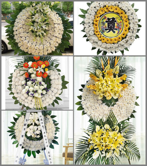 安徽六安市霍邱县城西湖乡王台村花圈速递